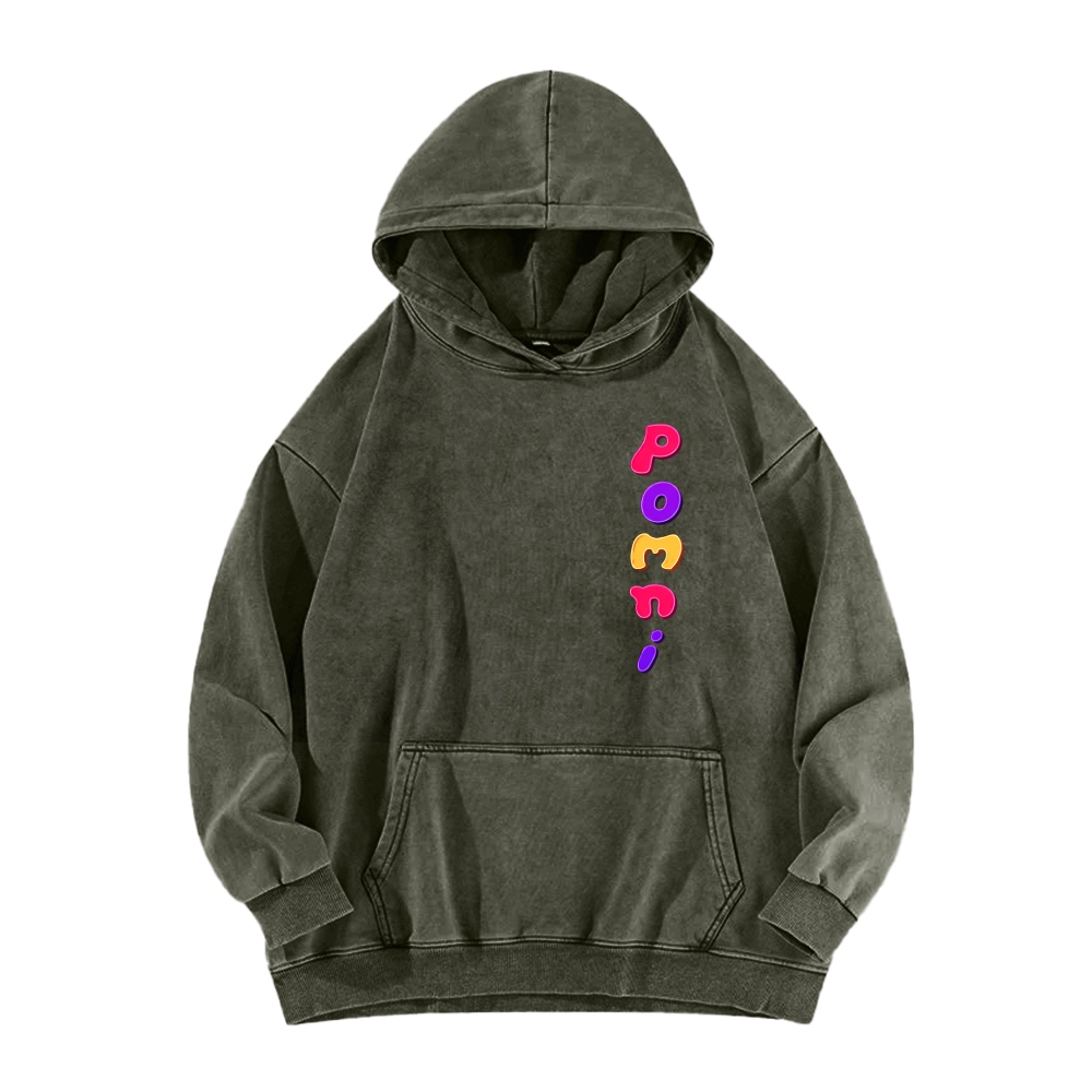 Digital Circus Unisex Washed Hoodie 2512022358