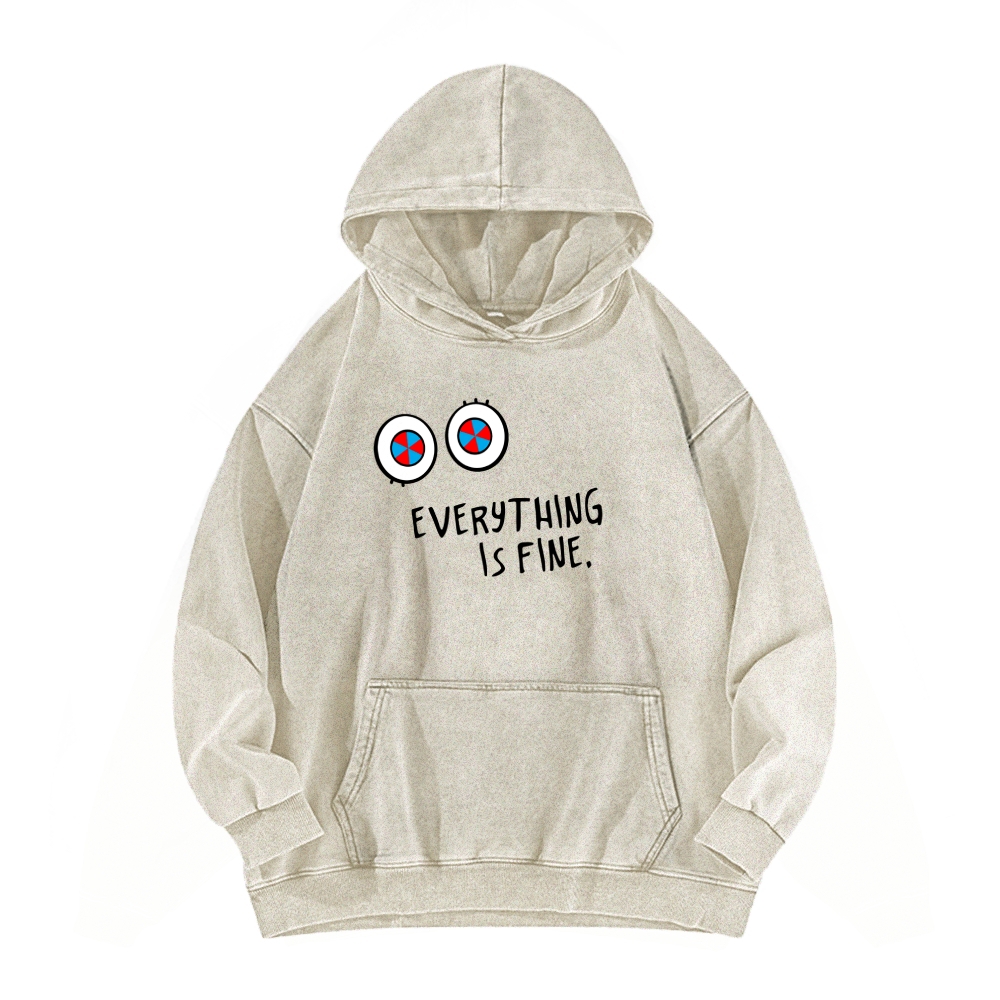 Unisex Washed Hoodie 2512022363