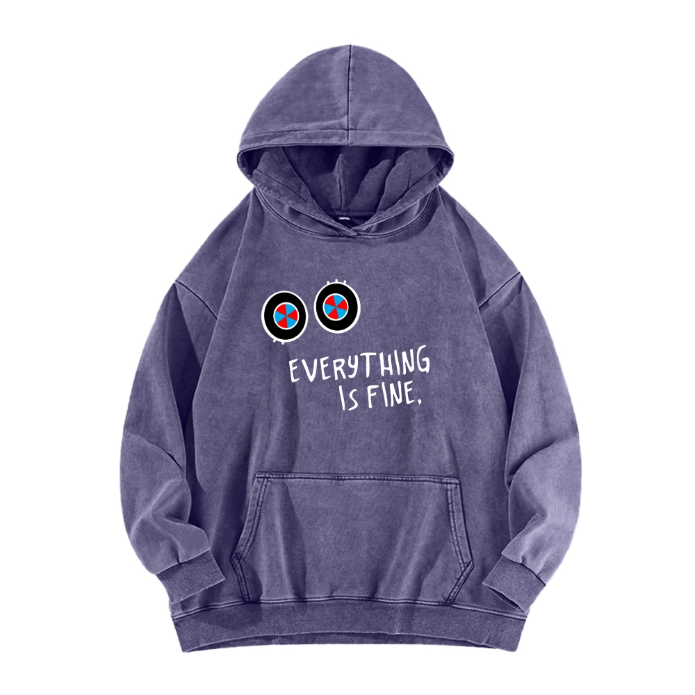 Unisex Washed Hoodie 2512022363