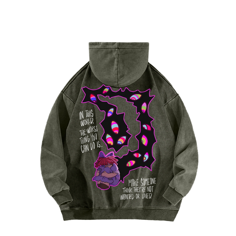 Unisex Washed Hoodie 2512022369