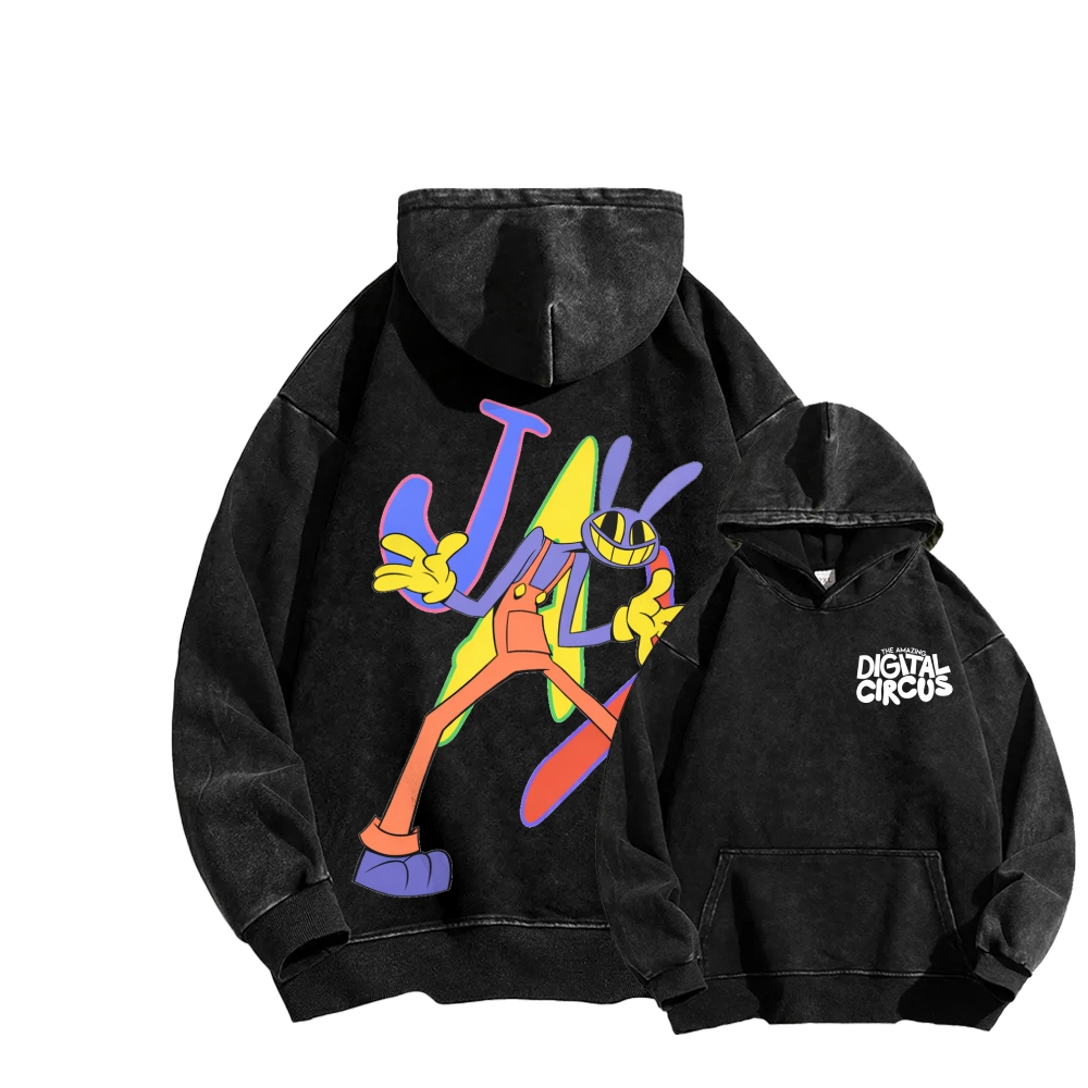Digital Circus The Amazing Digital Unisex Washed Hoodie 2512022656