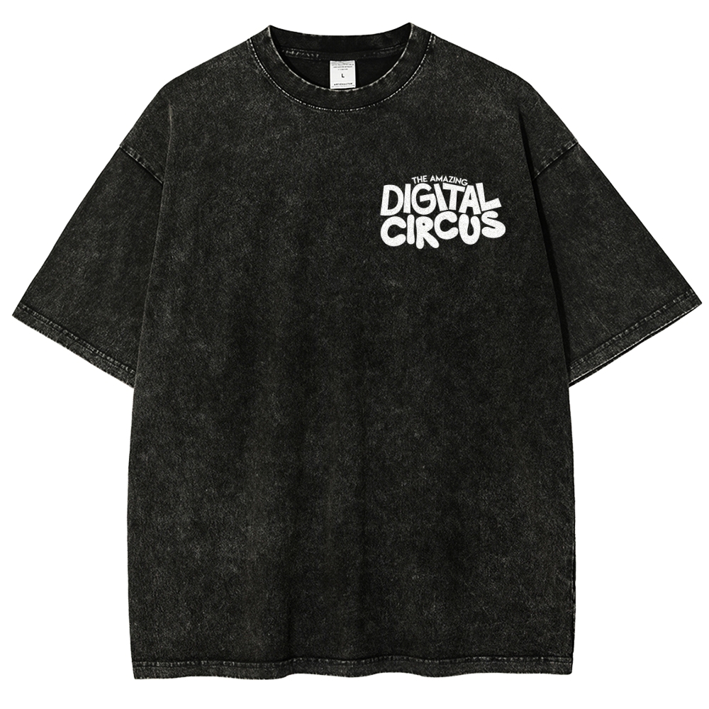 Digital Circus Unisex Fit Washed T-Shirt 2601000449