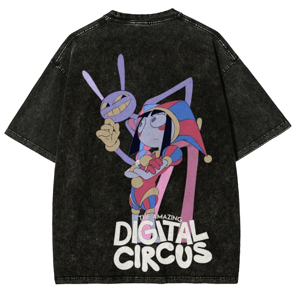 Digital Circus Unisex Fit Washed T-Shirt 2601000449
