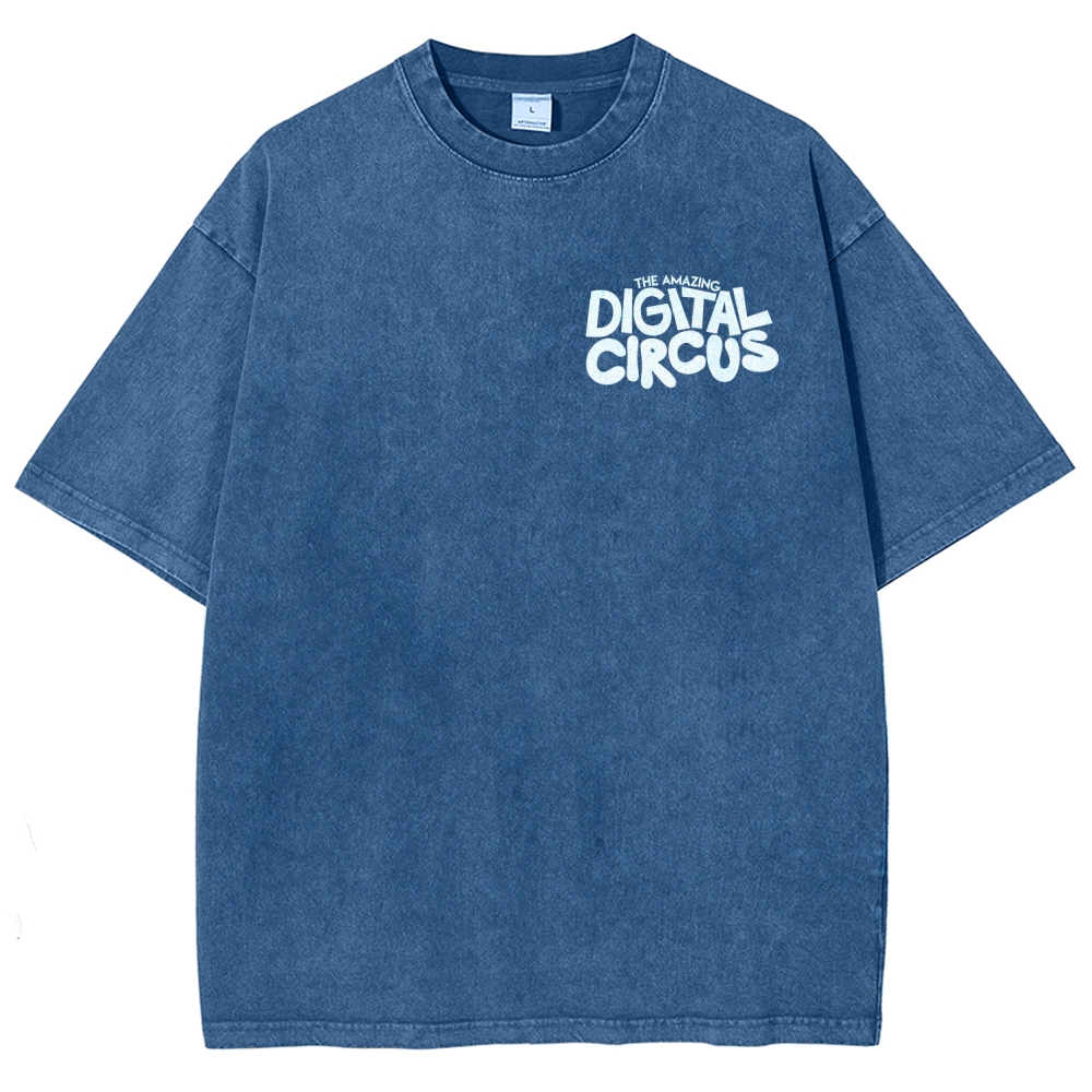 Digital Circus Unisex Fit Washed T-Shirt 2601000449
