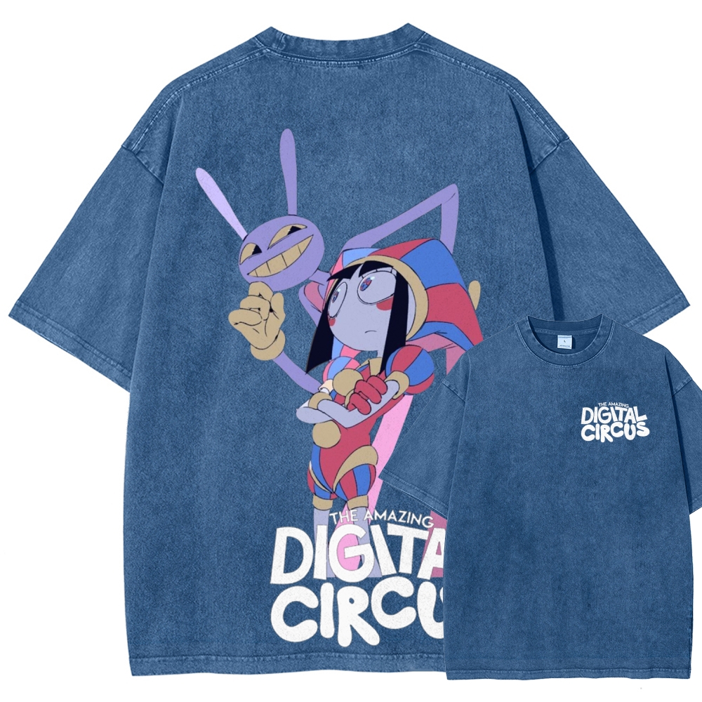 Digital Circus Unisex Fit Washed T-Shirt 2601000449