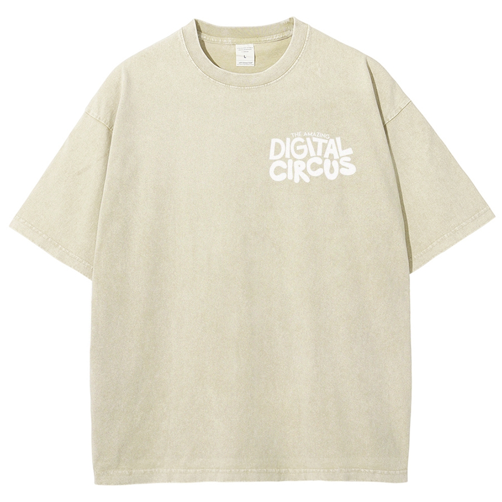 Digital Circus Unisex Fit Washed T-Shirt 2601000449