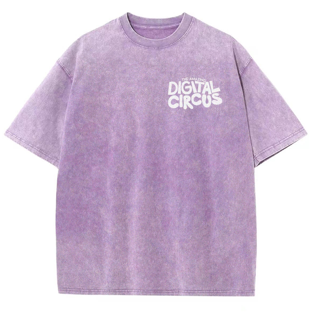Digital Circus Unisex Fit Washed T-Shirt 2601000449
