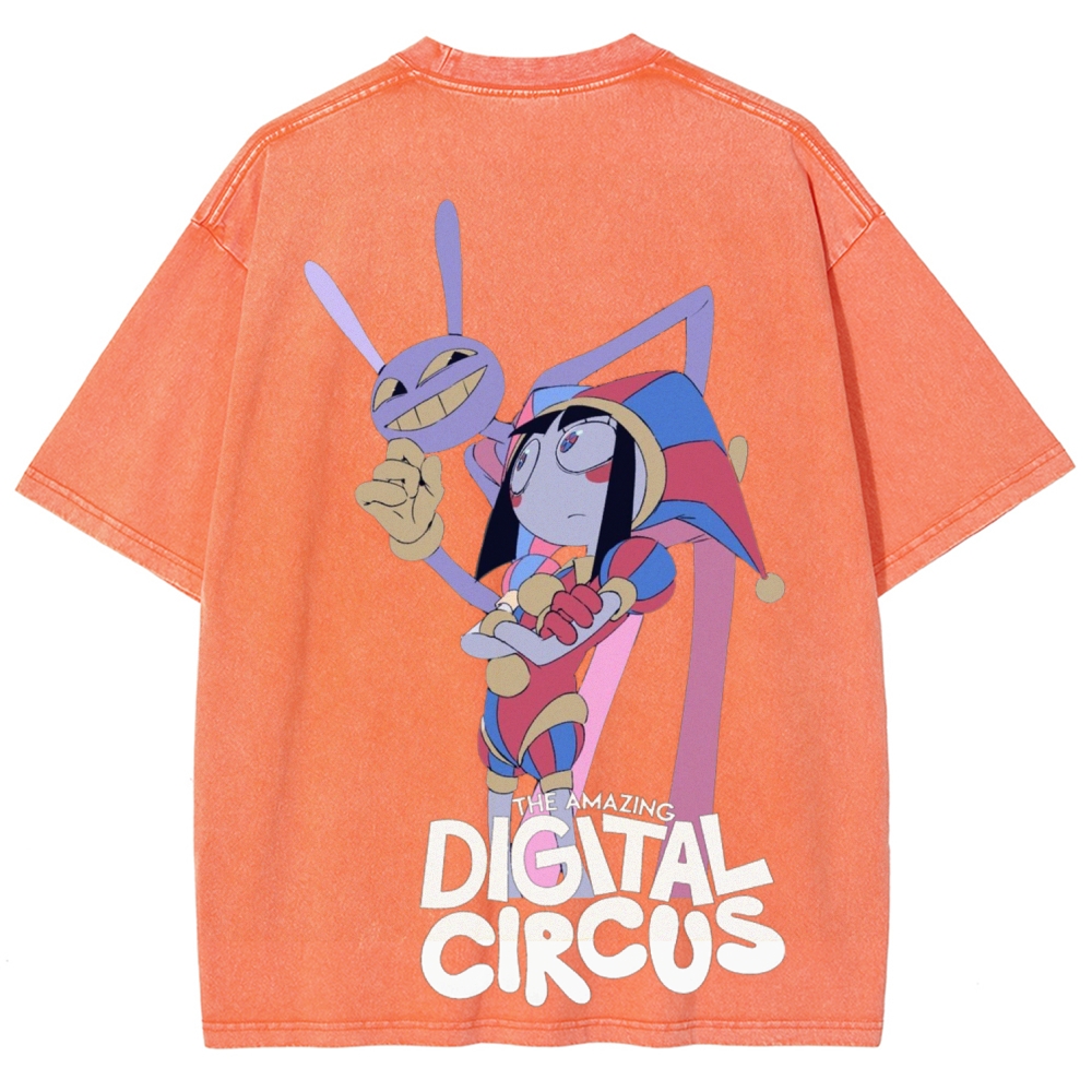 Digital Circus Unisex Fit Washed T-Shirt 2601000449