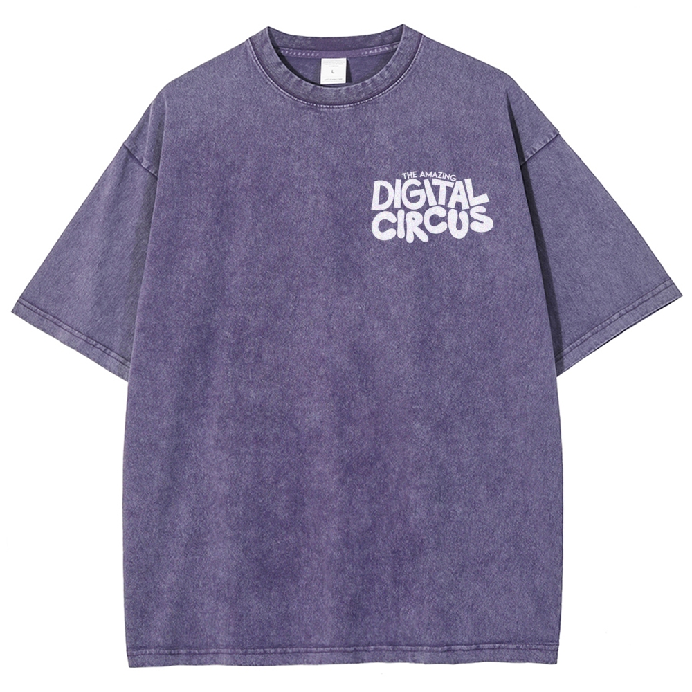 Digital Circus Unisex Fit Washed T-Shirt 2601000449