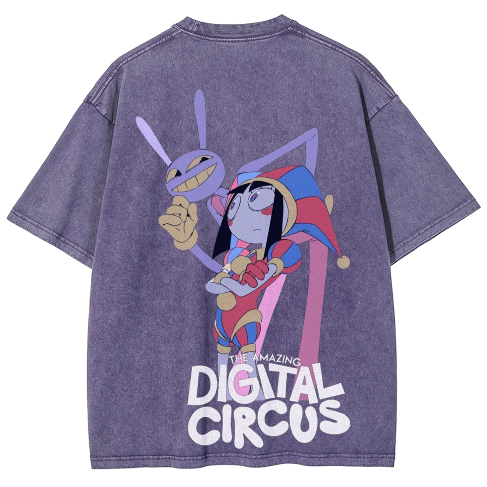 Digital Circus Unisex Fit Washed T-Shirt 2601000449