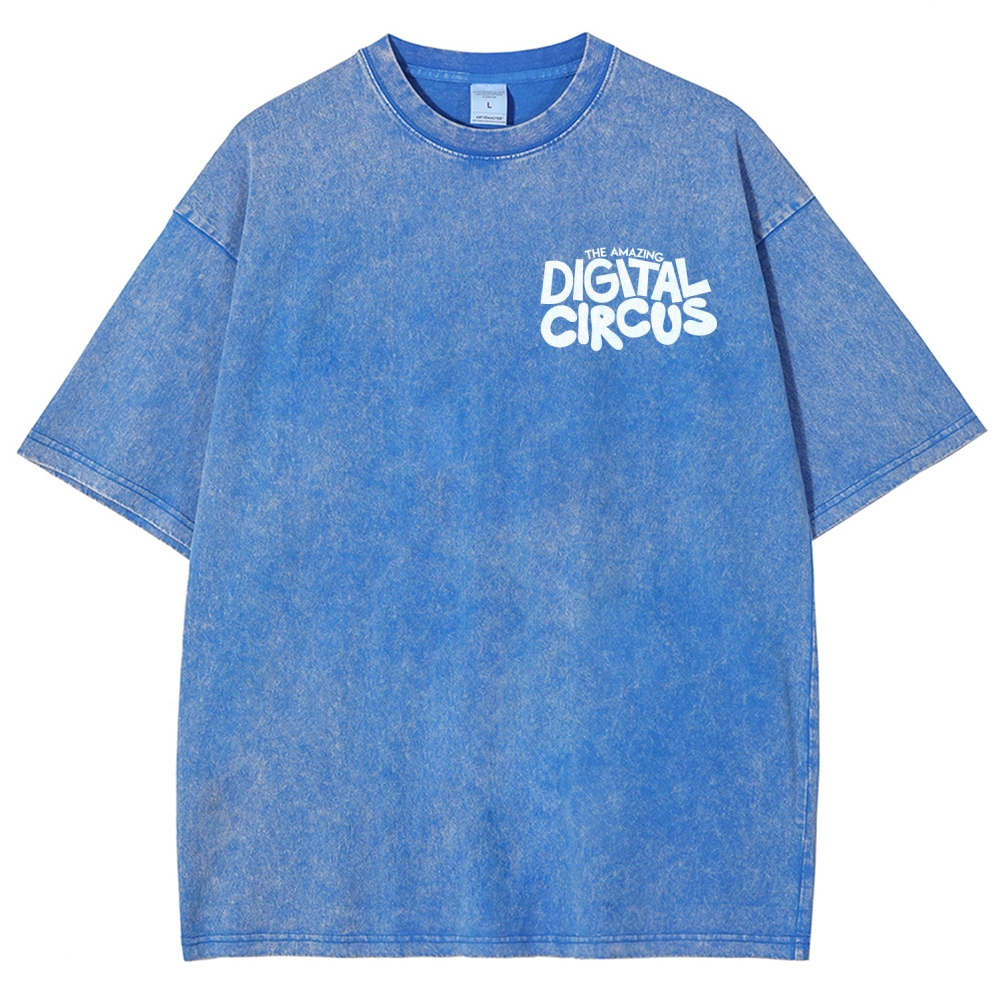 Digital Circus Unisex Fit Washed T-Shirt 2601000449
