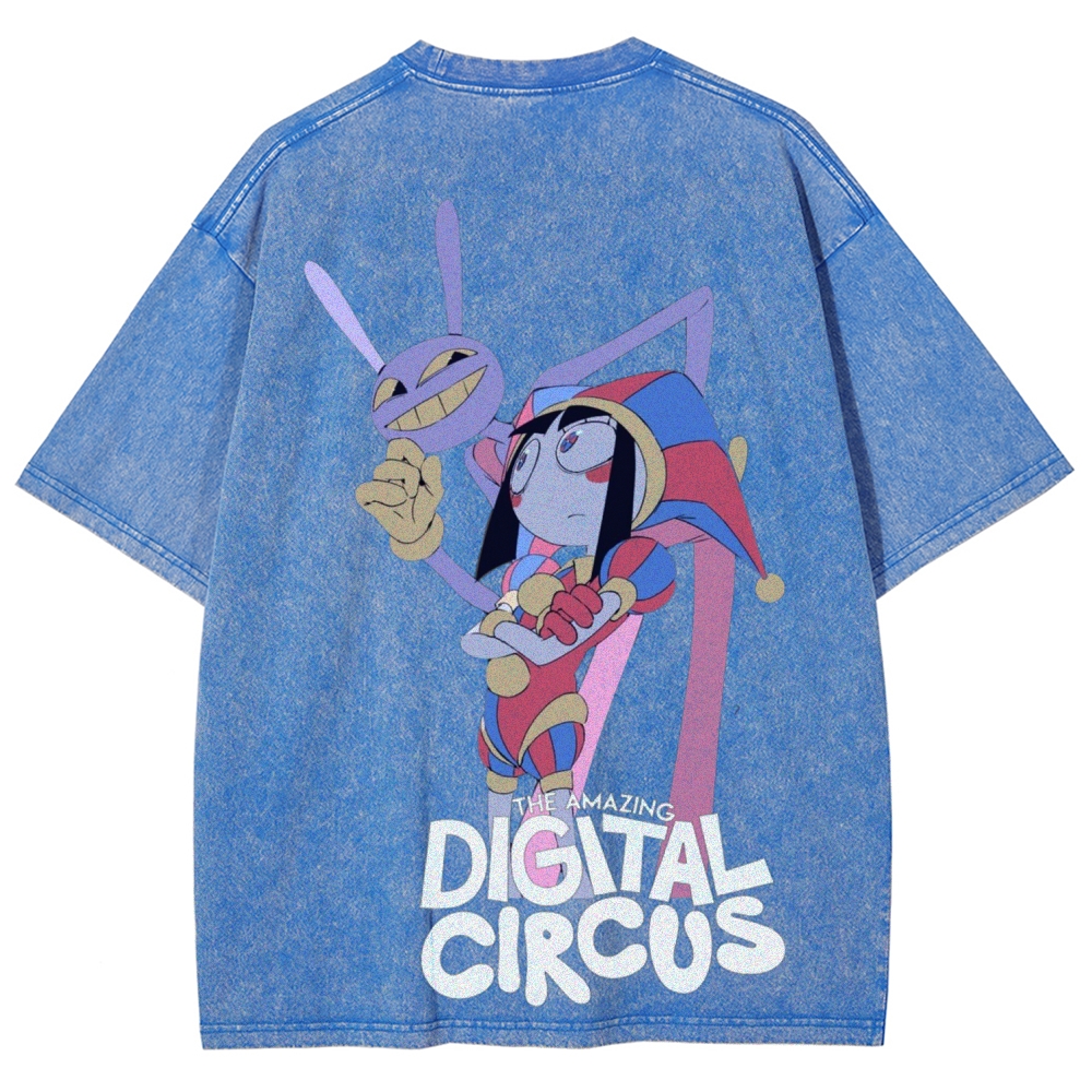 Digital Circus Unisex Fit Washed T-Shirt 2601000449