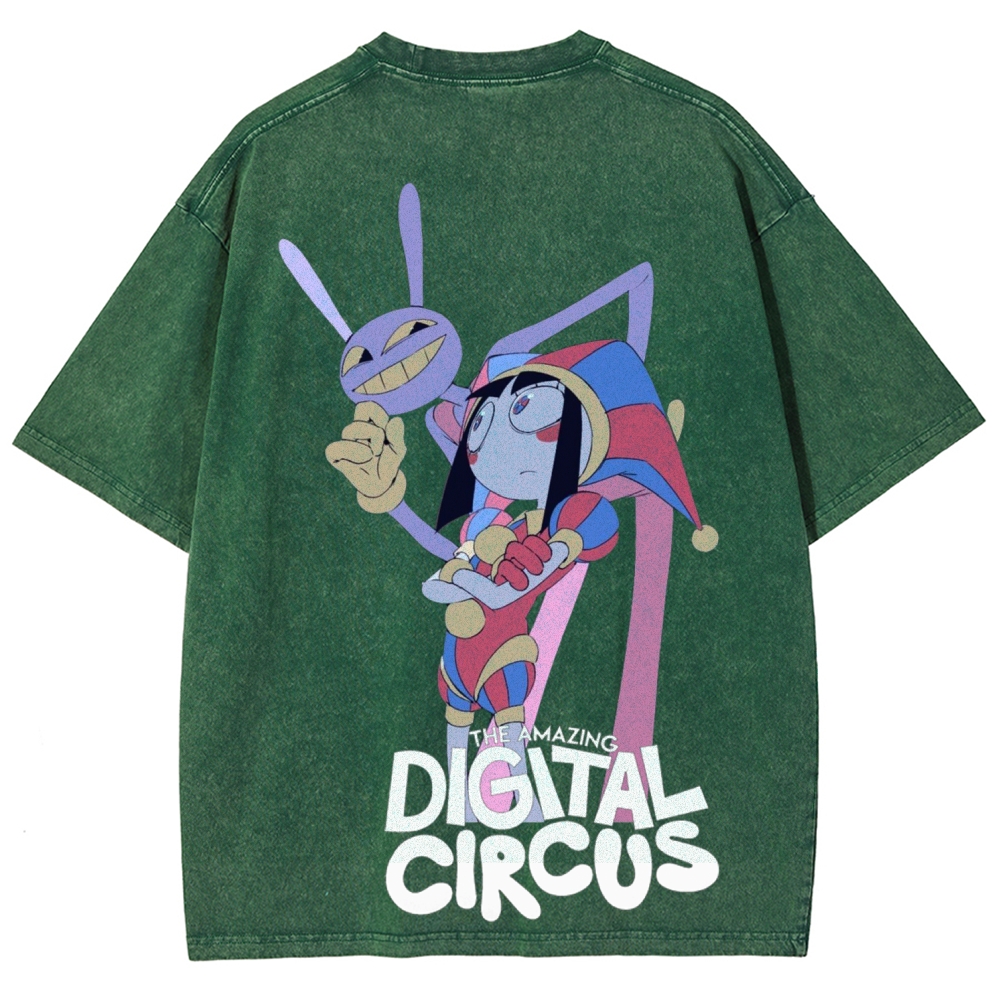 Digital Circus Unisex Fit Washed T-Shirt 2601000449