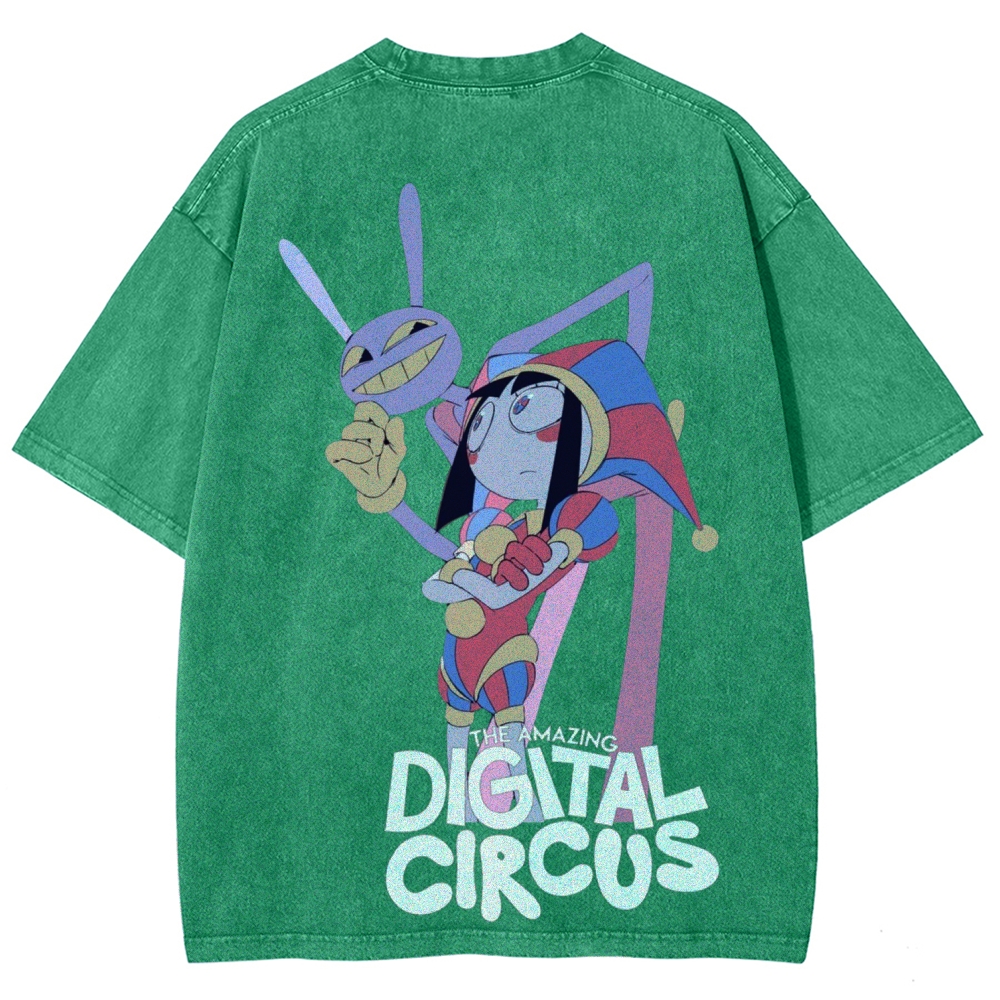 Digital Circus Unisex Fit Washed T-Shirt 2601000449