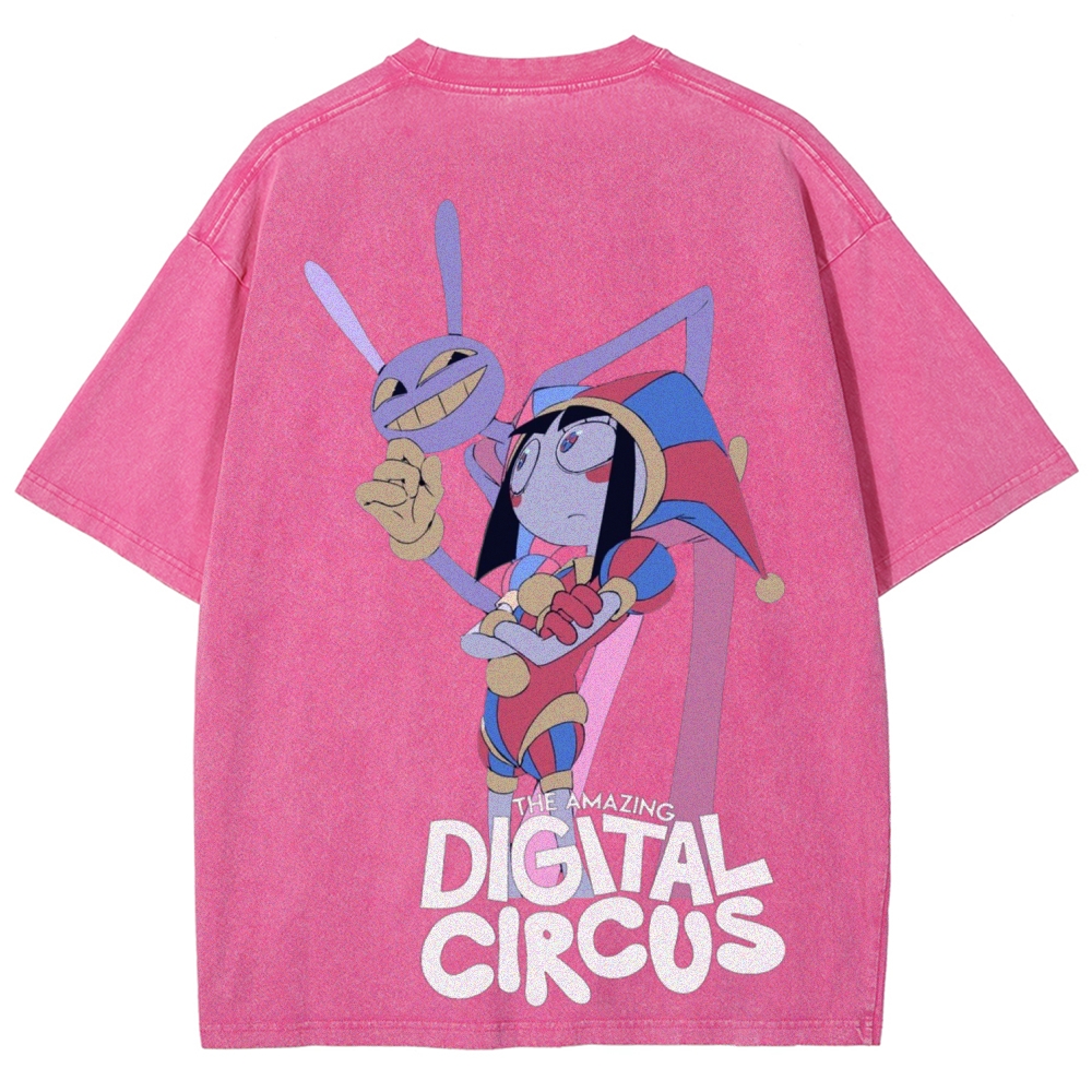 Digital Circus Unisex Fit Washed T-Shirt 2601000449