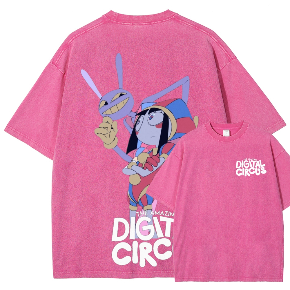 Digital Circus Unisex Fit Washed T-Shirt 2601000449