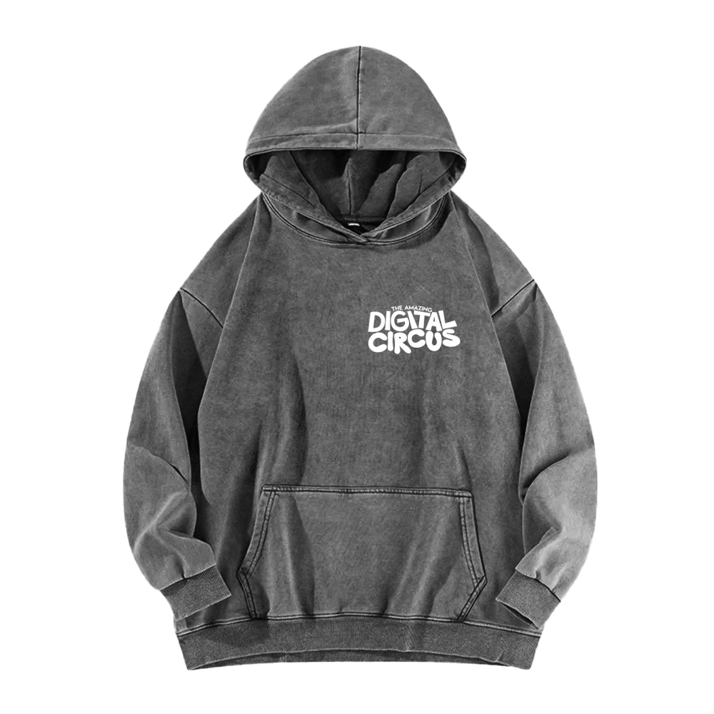Digital Circus Unisex Washed Hoodie 2601000454