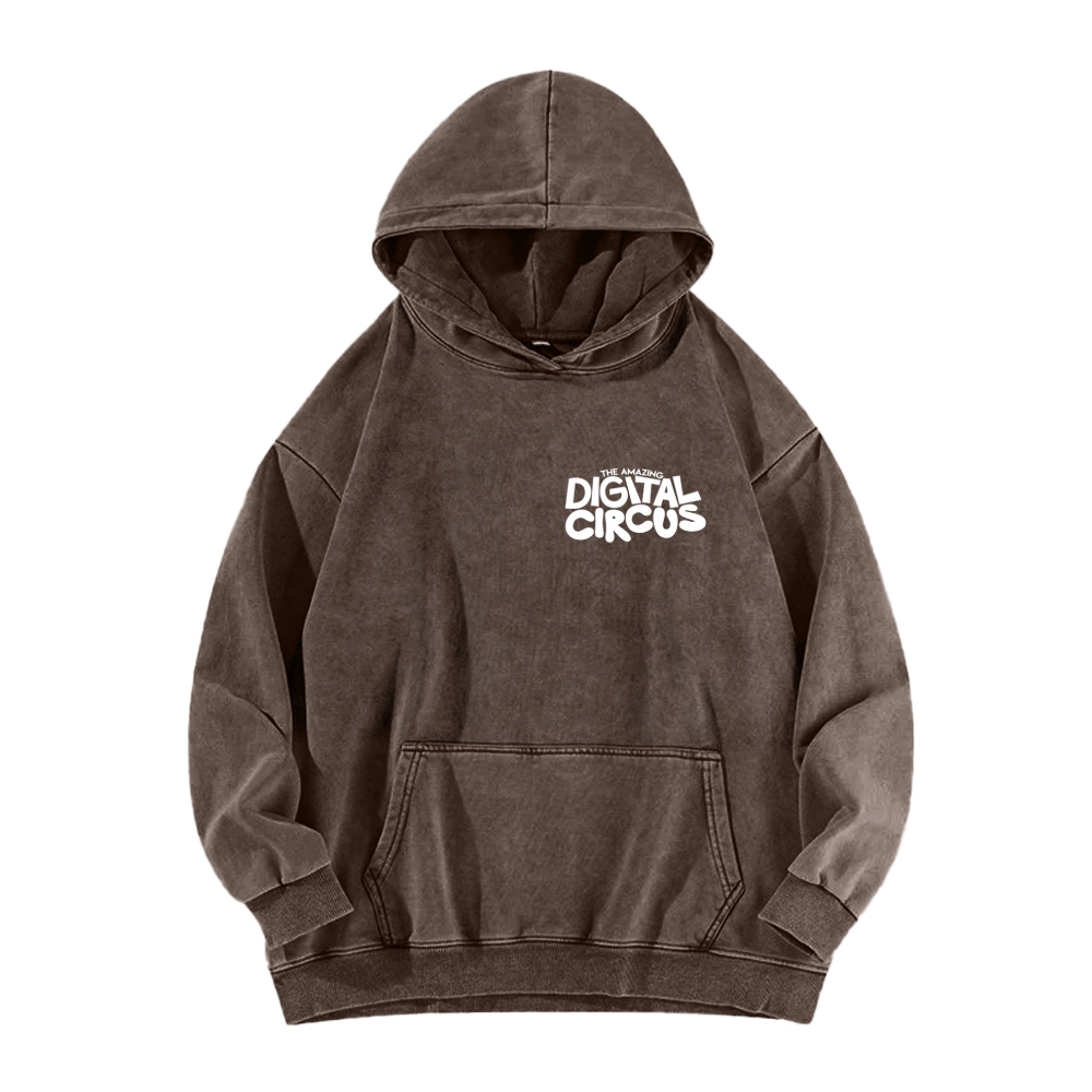 Digital Circus Unisex Washed Hoodie 2601000454