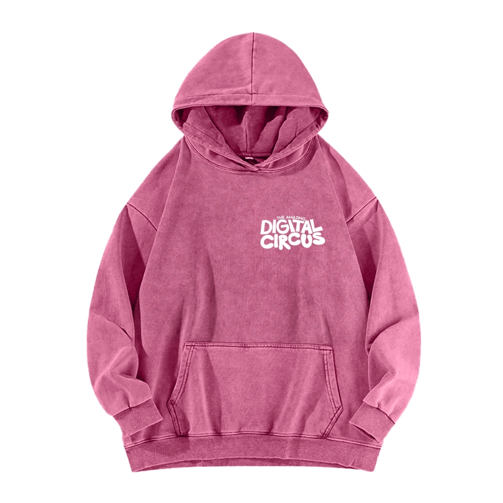 Digital Circus Unisex Washed Hoodie 2601000454