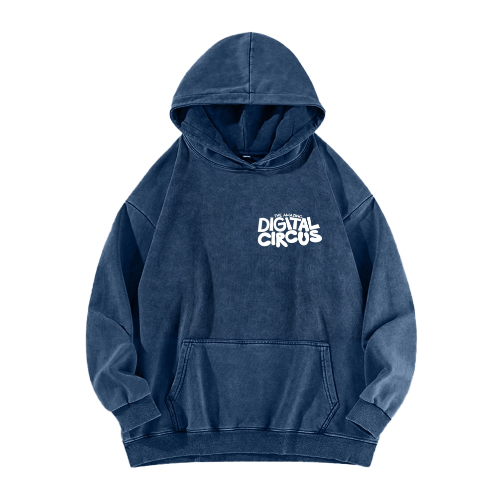 Digital Circus Unisex Washed Hoodie 2601000454