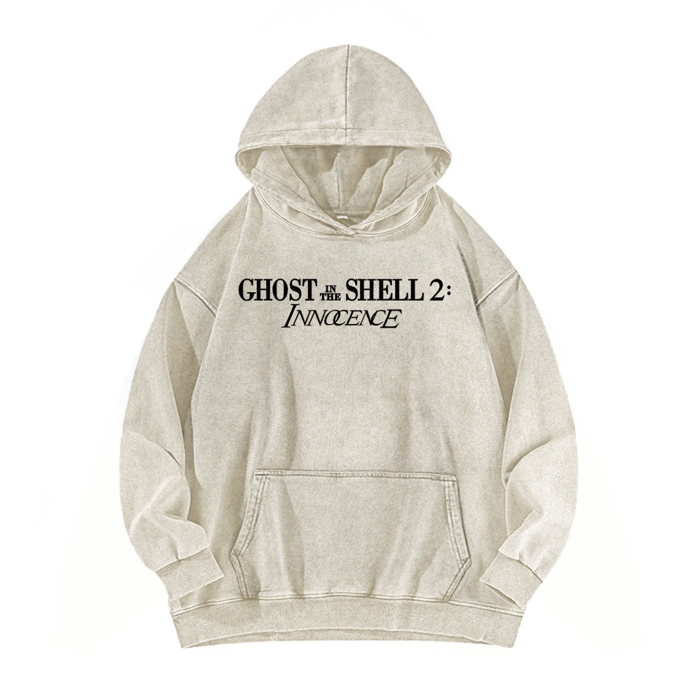 Ghost in the Shell Unisex Washed Hoodie 2601001914