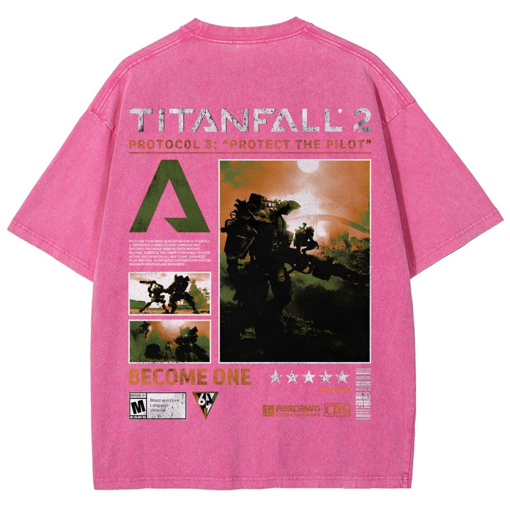 TITANFALL Unisex Fit Washed T-Shirt 2601003431