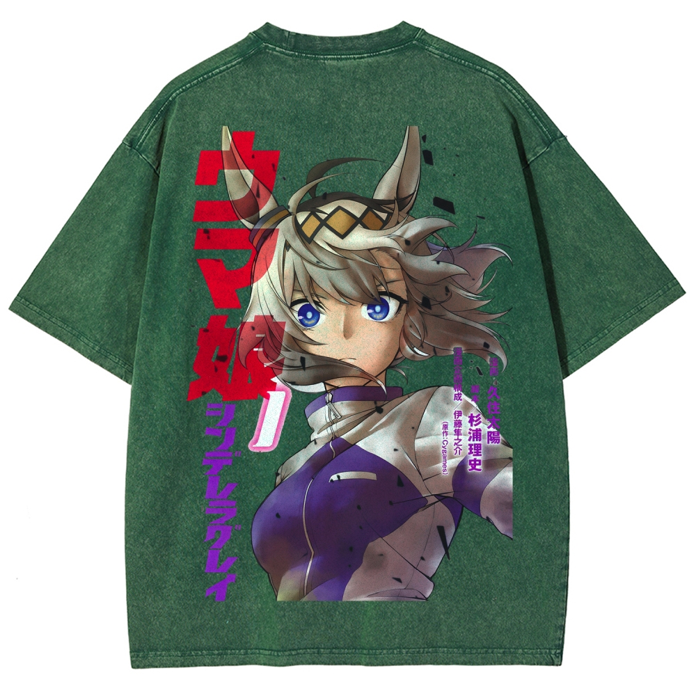 Oguri Cap Unisex Fit Washed T-Shirt 2601003603