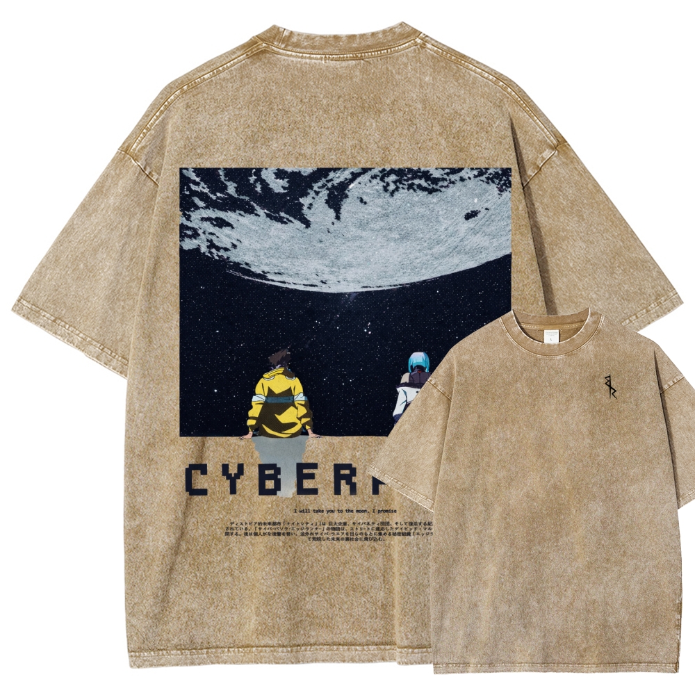 Cyberpunk Unisex Fit Washed T-Shirt 2601004640