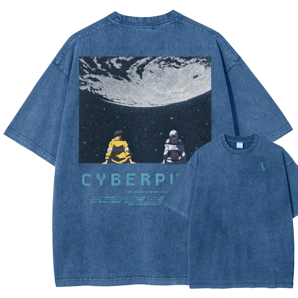 Cyberpunk Unisex Fit Washed T-Shirt 2601004640