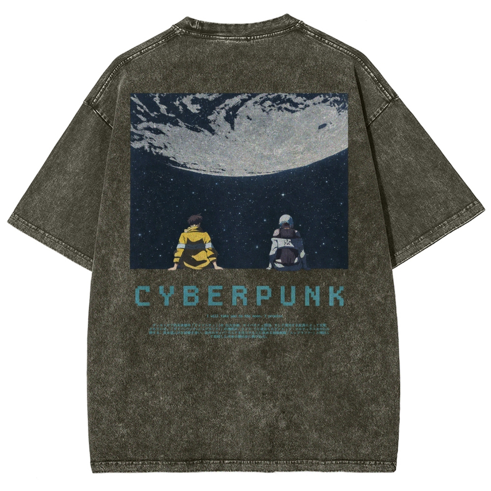 Cyberpunk Unisex Fit Washed T-Shirt 2601004640