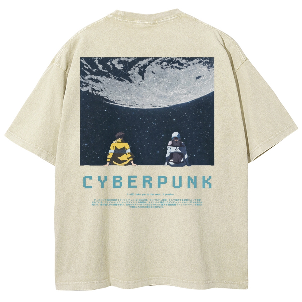 Cyberpunk Unisex Fit Washed T-Shirt 2601004640