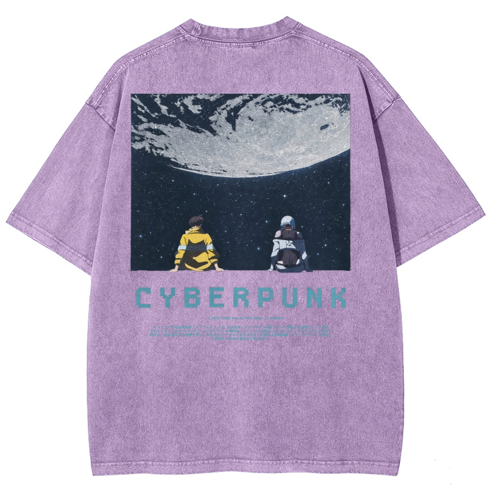 Cyberpunk Unisex Fit Washed T-Shirt 2601004640