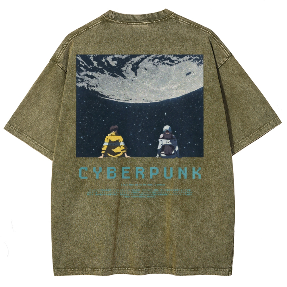 Cyberpunk Unisex Fit Washed T-Shirt 2601004640