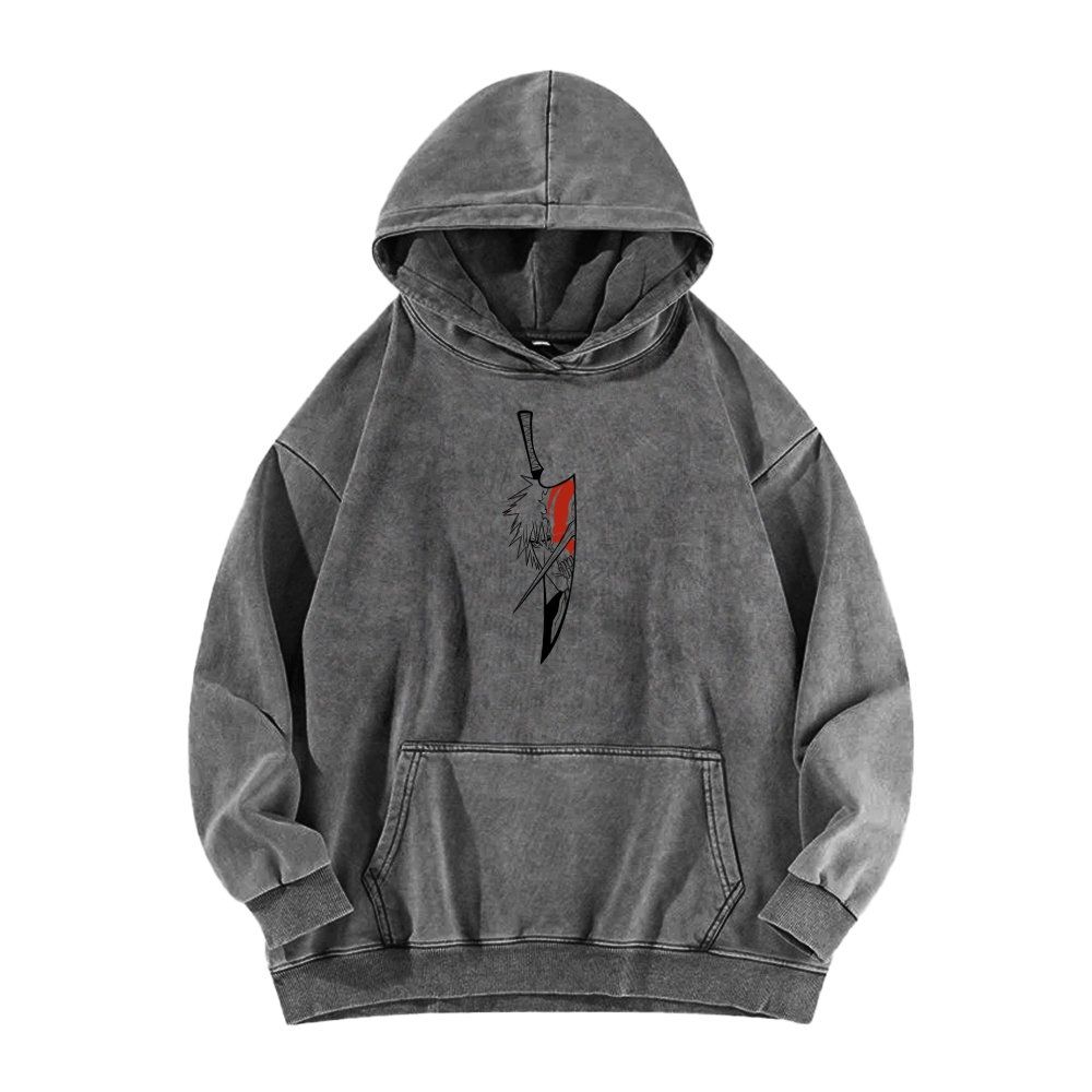 Bleach Ichigo Unisex Washed Hoodie 2601005237