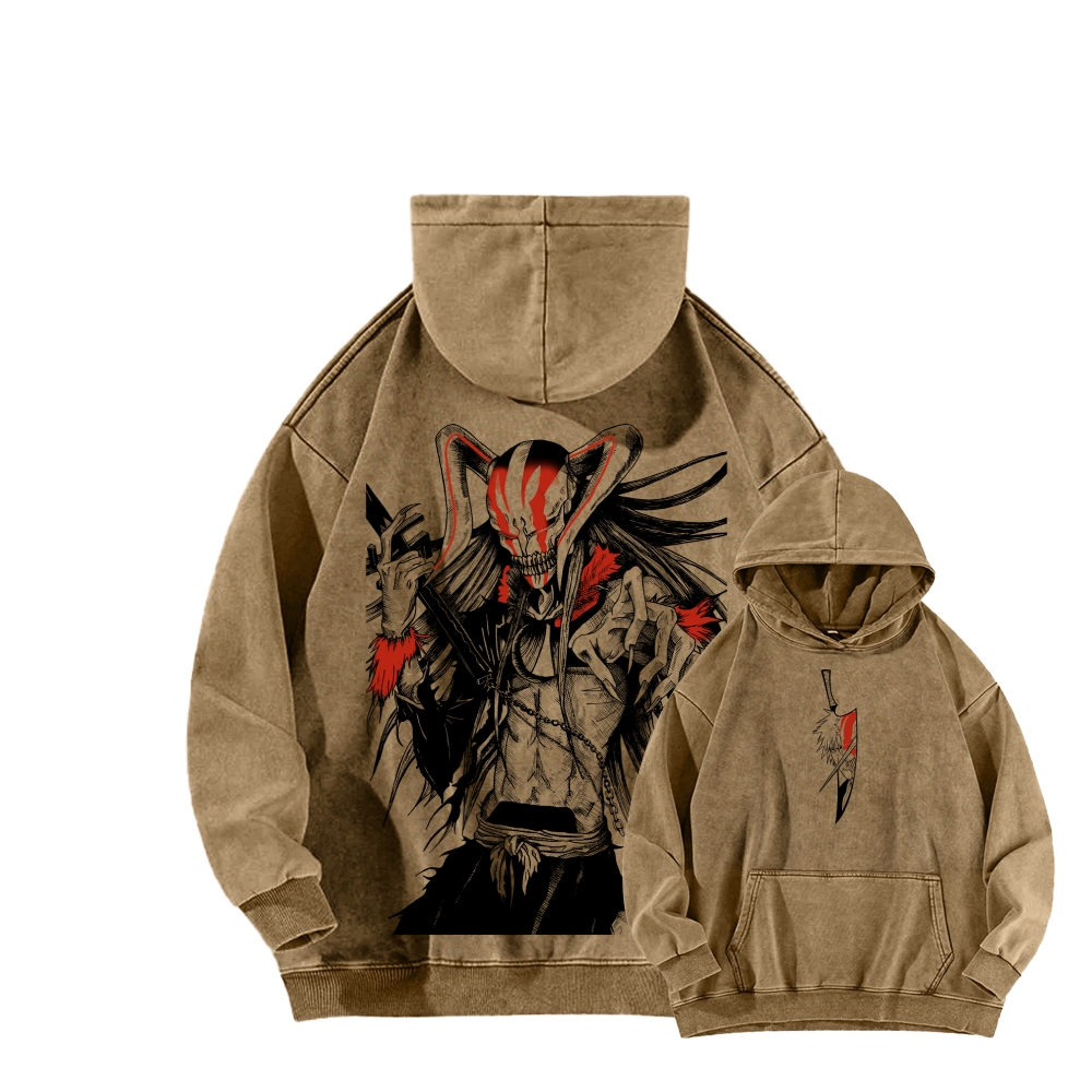 Bleach Ichigo Unisex Washed Hoodie 2601005237