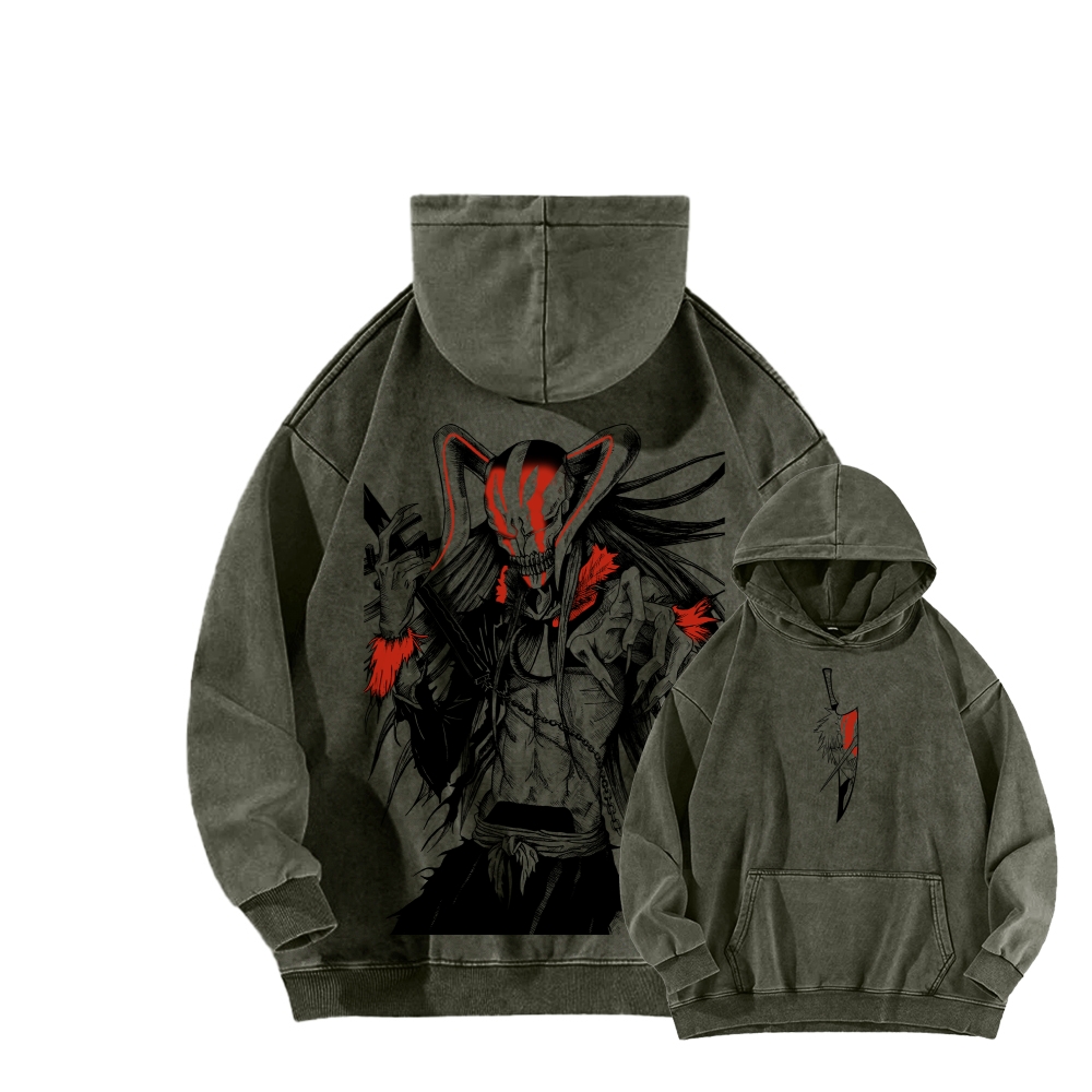 Bleach Ichigo Unisex Washed Hoodie 2601005237