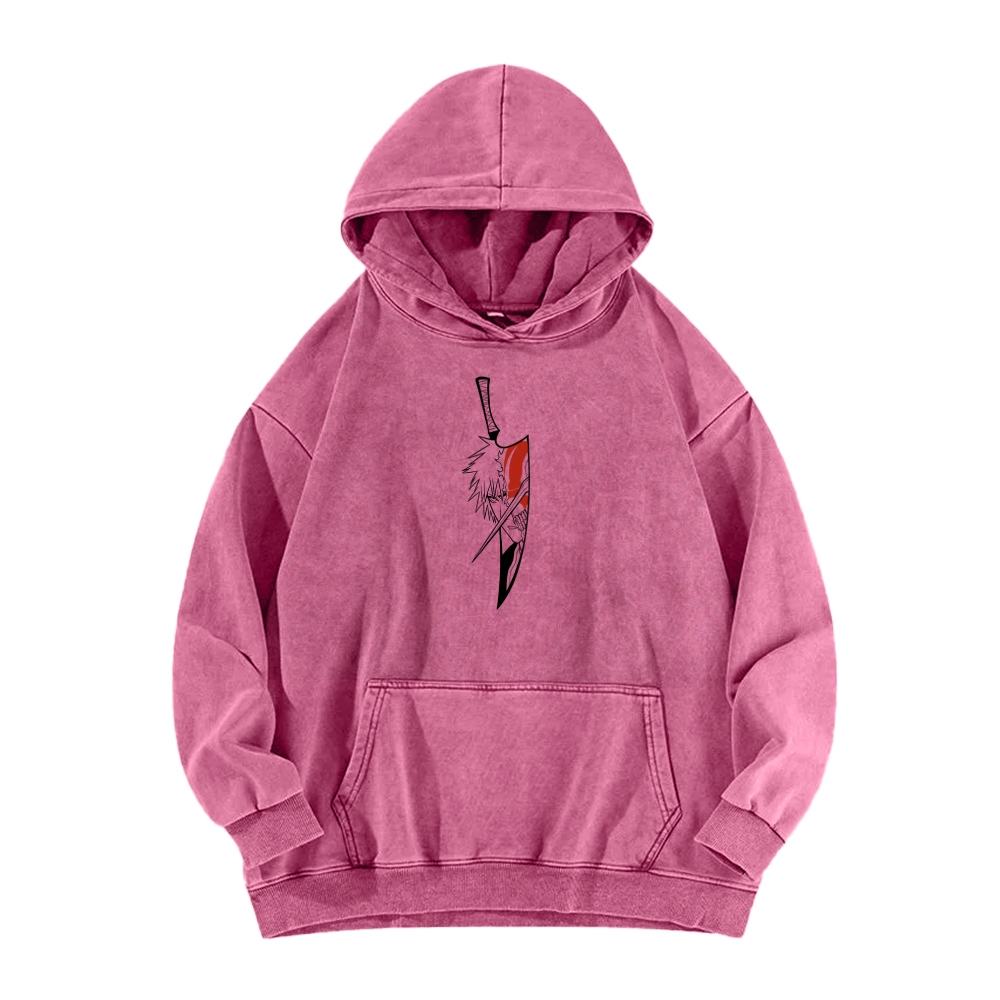 Bleach Ichigo Unisex Washed Hoodie 2601005237