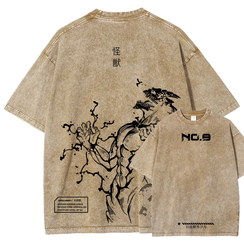 Kaiju No.8 Unisex Fit Washed T-Shirt 2601005332