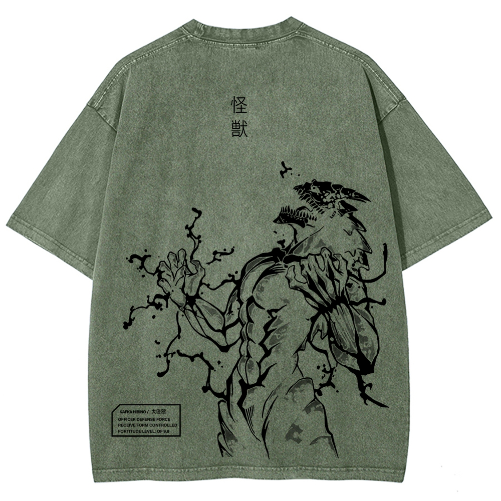 Kaiju No.8 Unisex Fit Washed T-Shirt 2601005332
