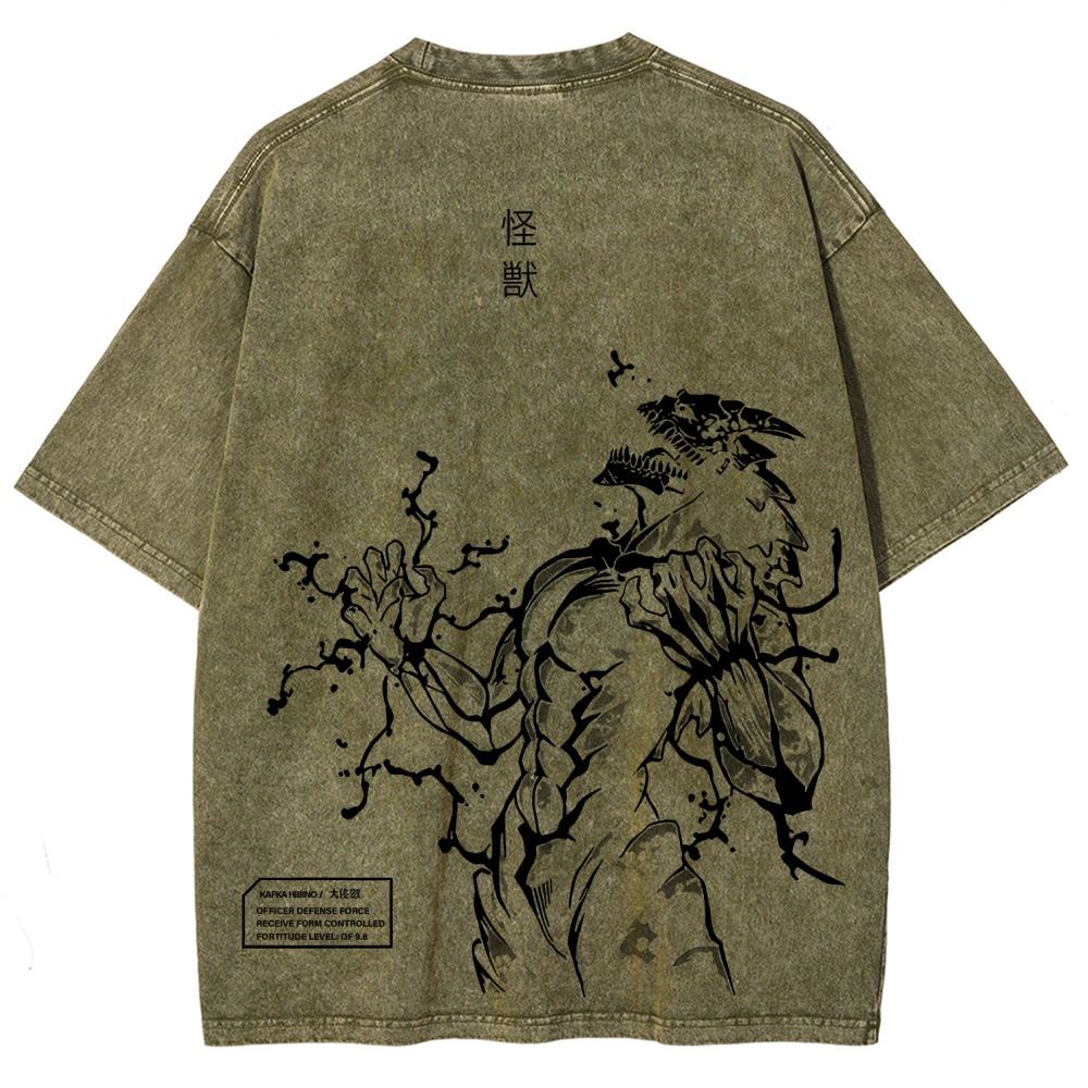 Kaiju No.8 Unisex Fit Washed T-Shirt 2601005332