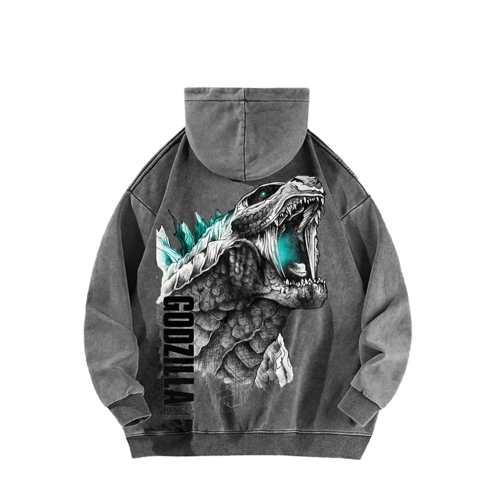 Godzilla Unisex Washed Hoodie 2601006427