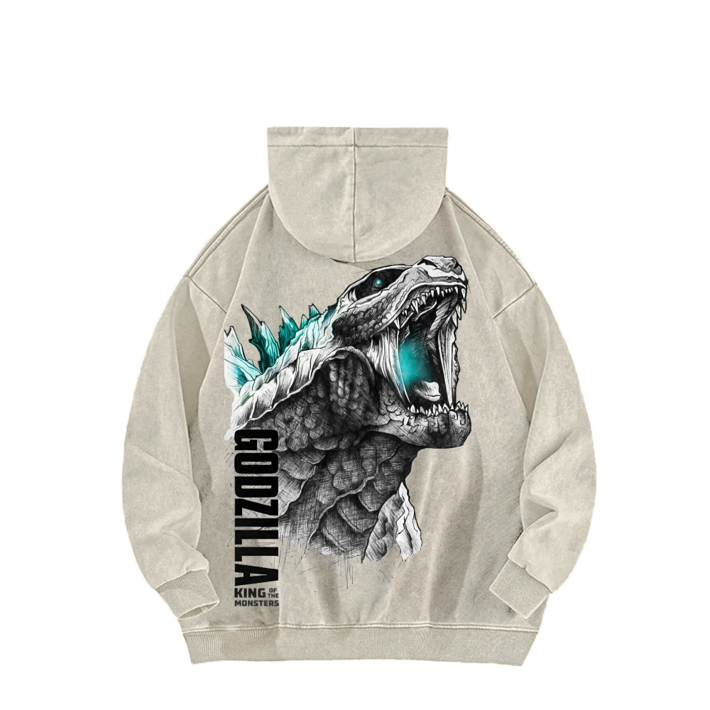 Godzilla Unisex Washed Hoodie 2601006427