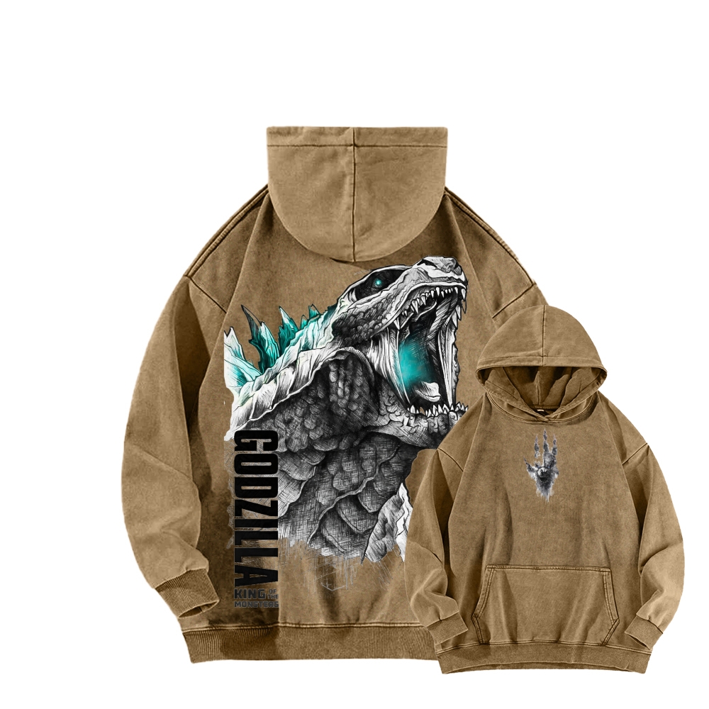 Godzilla Unisex Washed Hoodie 2601006427