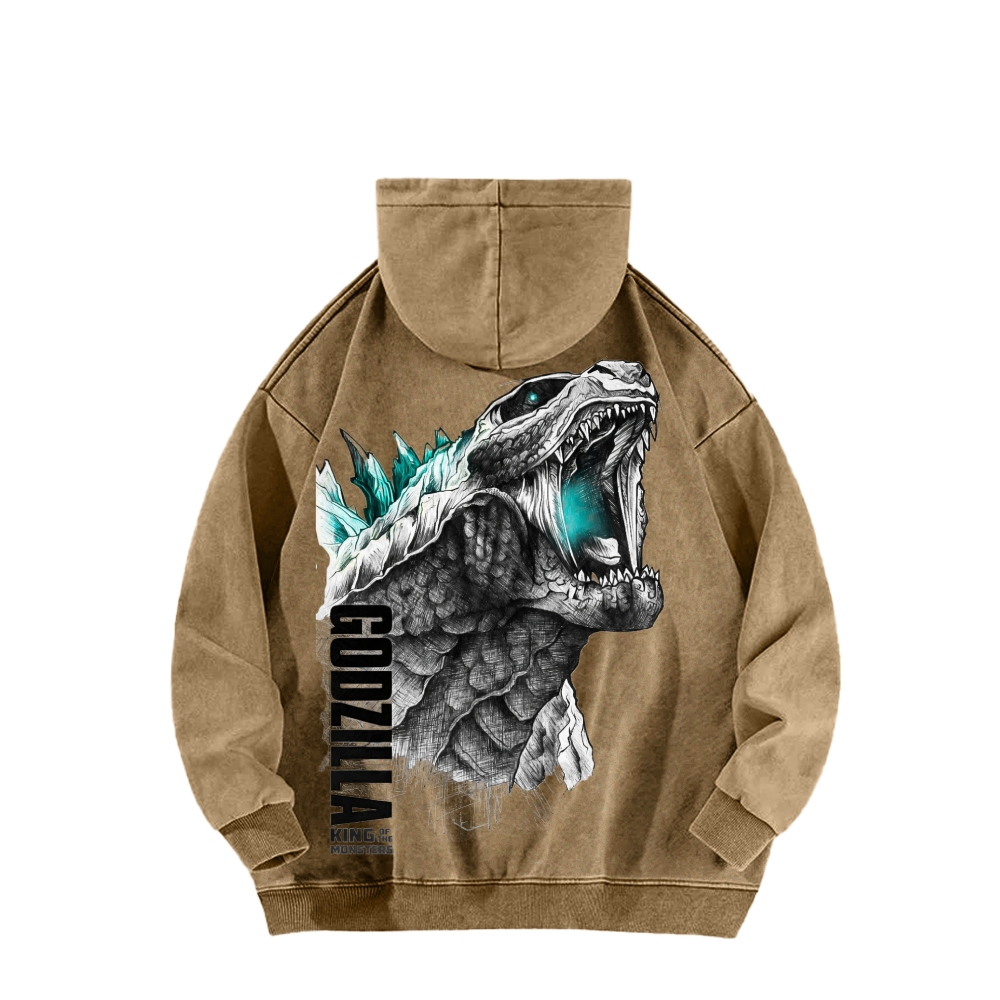 Godzilla Unisex Washed Hoodie 2601006427