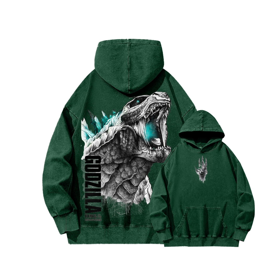 Godzilla Unisex Washed Hoodie 2601006427