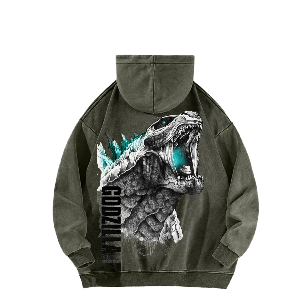 Godzilla Unisex Washed Hoodie 2601006427