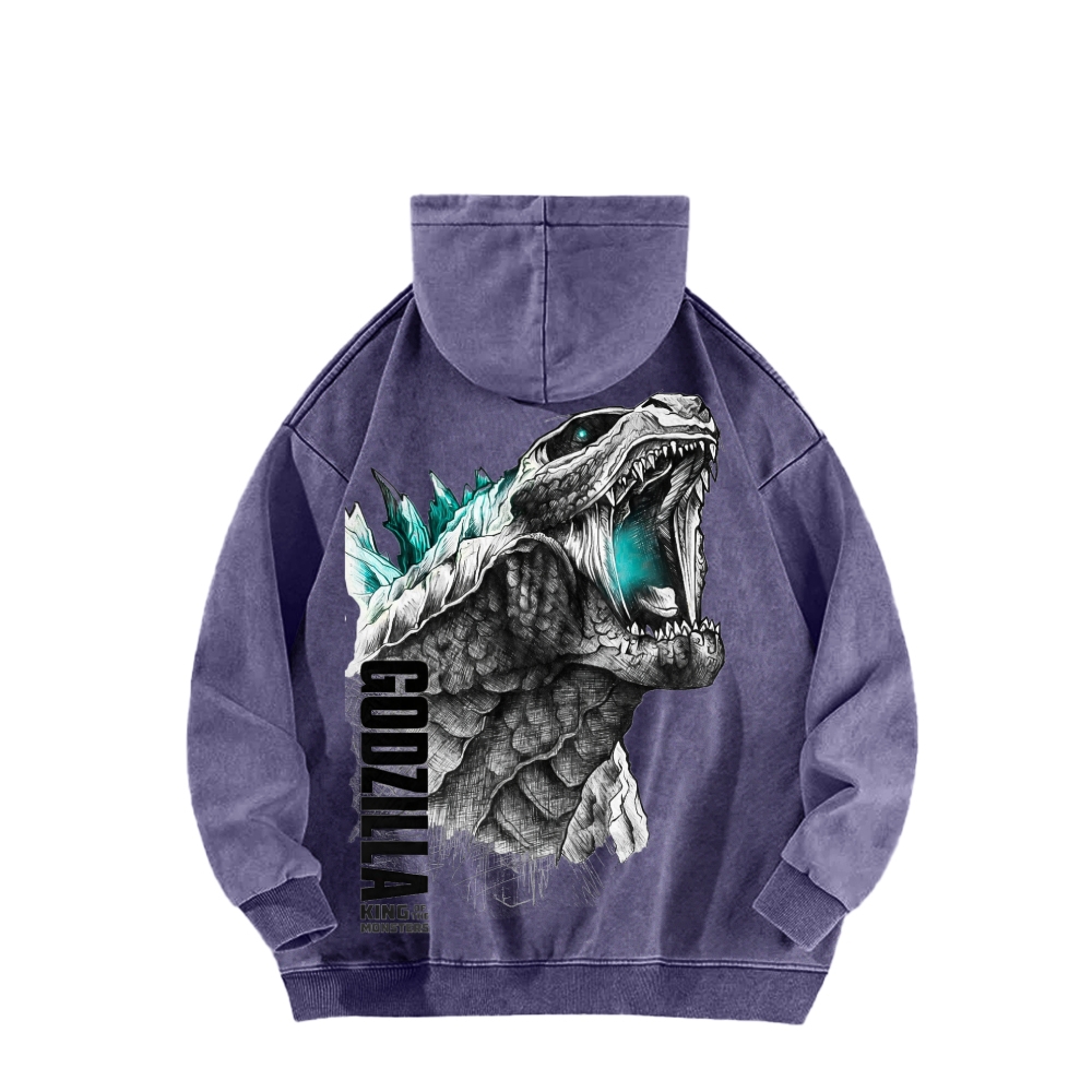Godzilla Unisex Washed Hoodie 2601006427