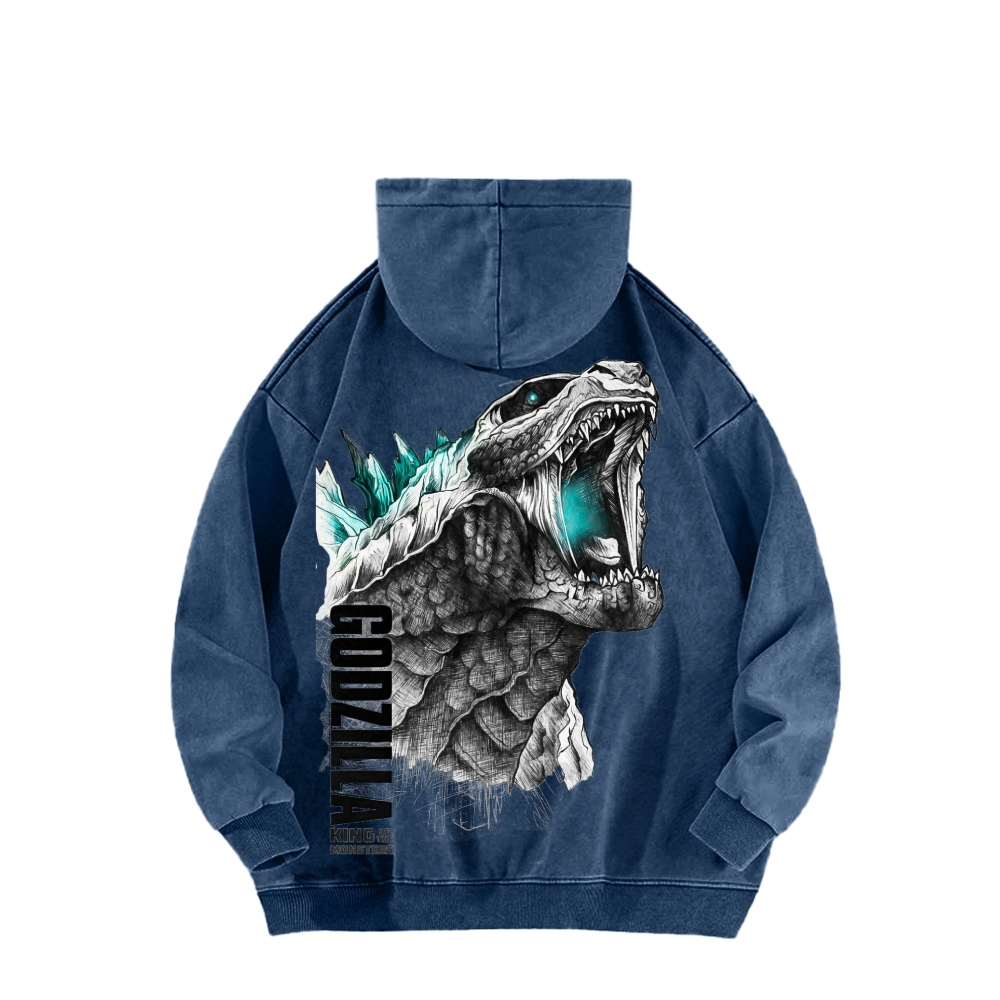 Godzilla Unisex Washed Hoodie 2601006427