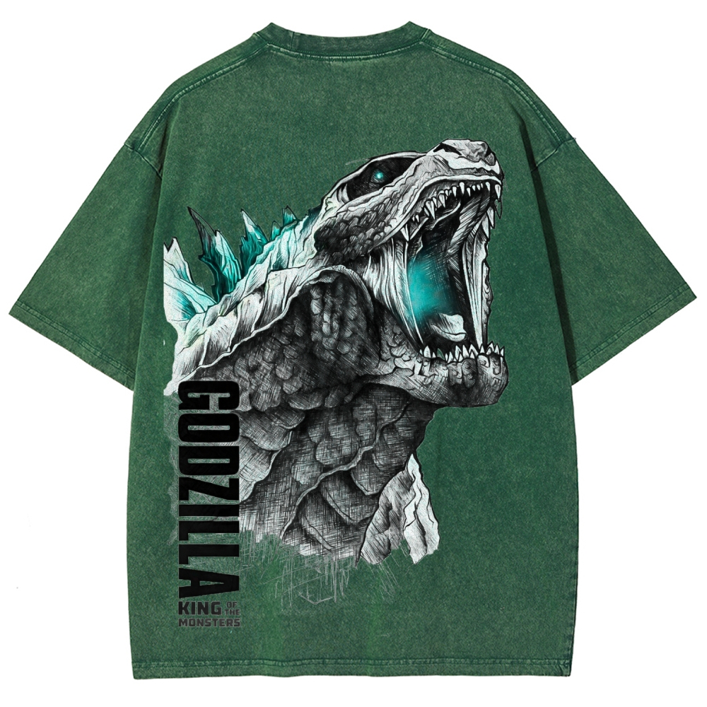 Godzilla Unisex Fit Washed T-Shirt 2601006428