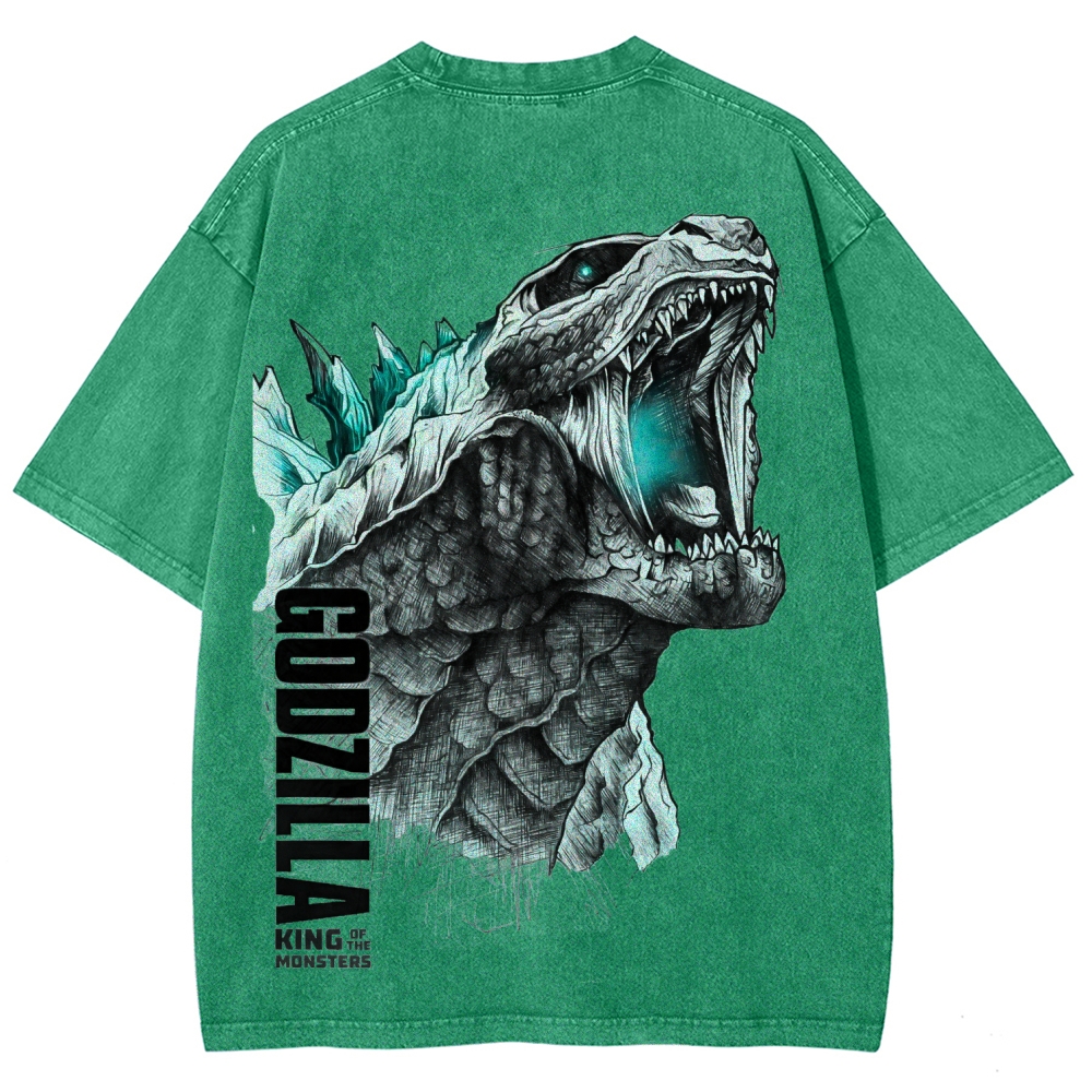 Godzilla Unisex Fit Washed T-Shirt 2601006428
